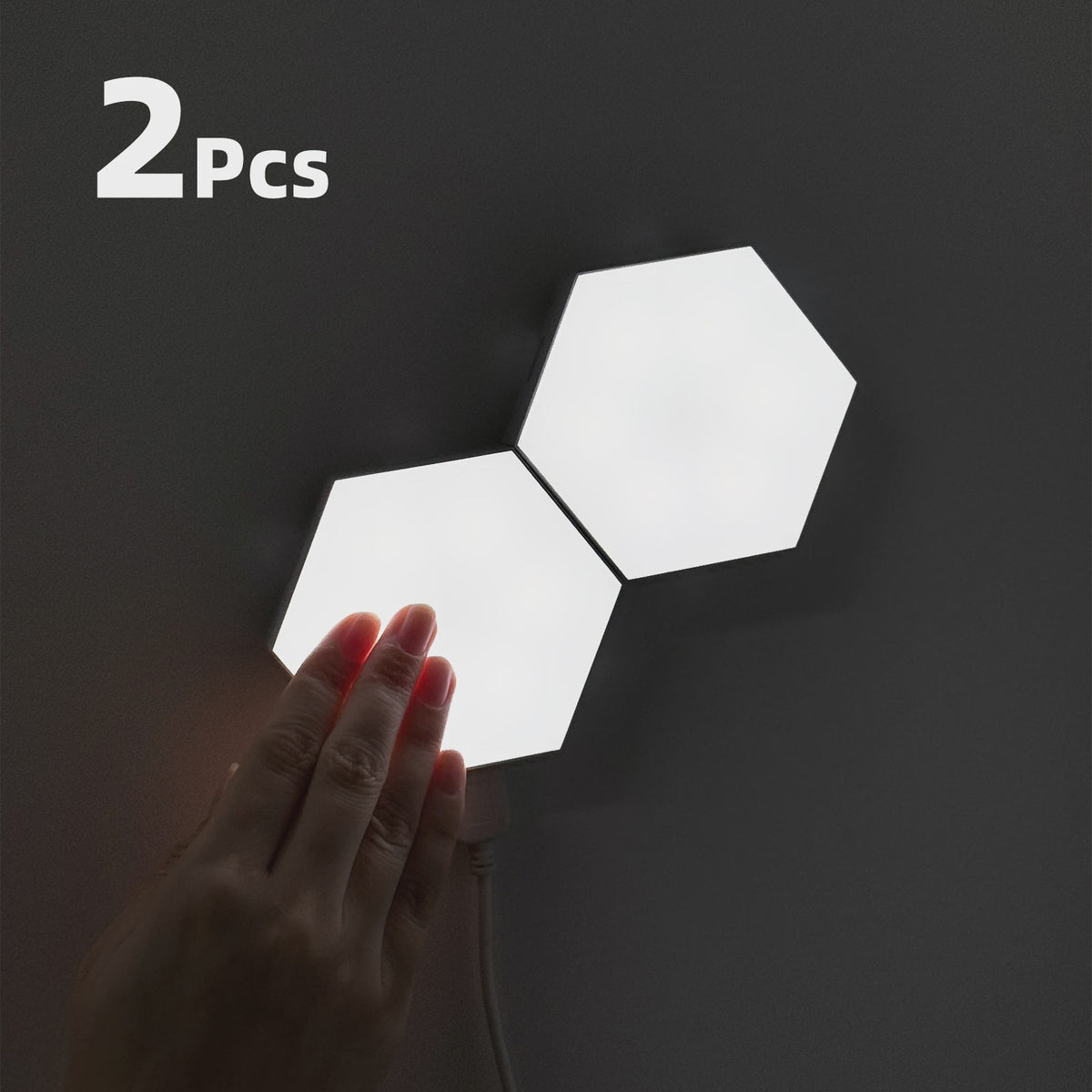 Modulaire Hexagon LED Wandlampen - Touch Control, Dimbare Sfeerverlichting