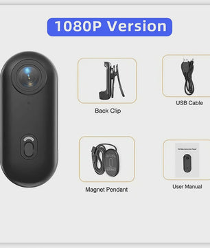 4K Mini Actiecamera met WiFi & Magnetische Bevestiging - Lichtgewicht POV Camera voor Motor, Fiets, Sport & Vlog