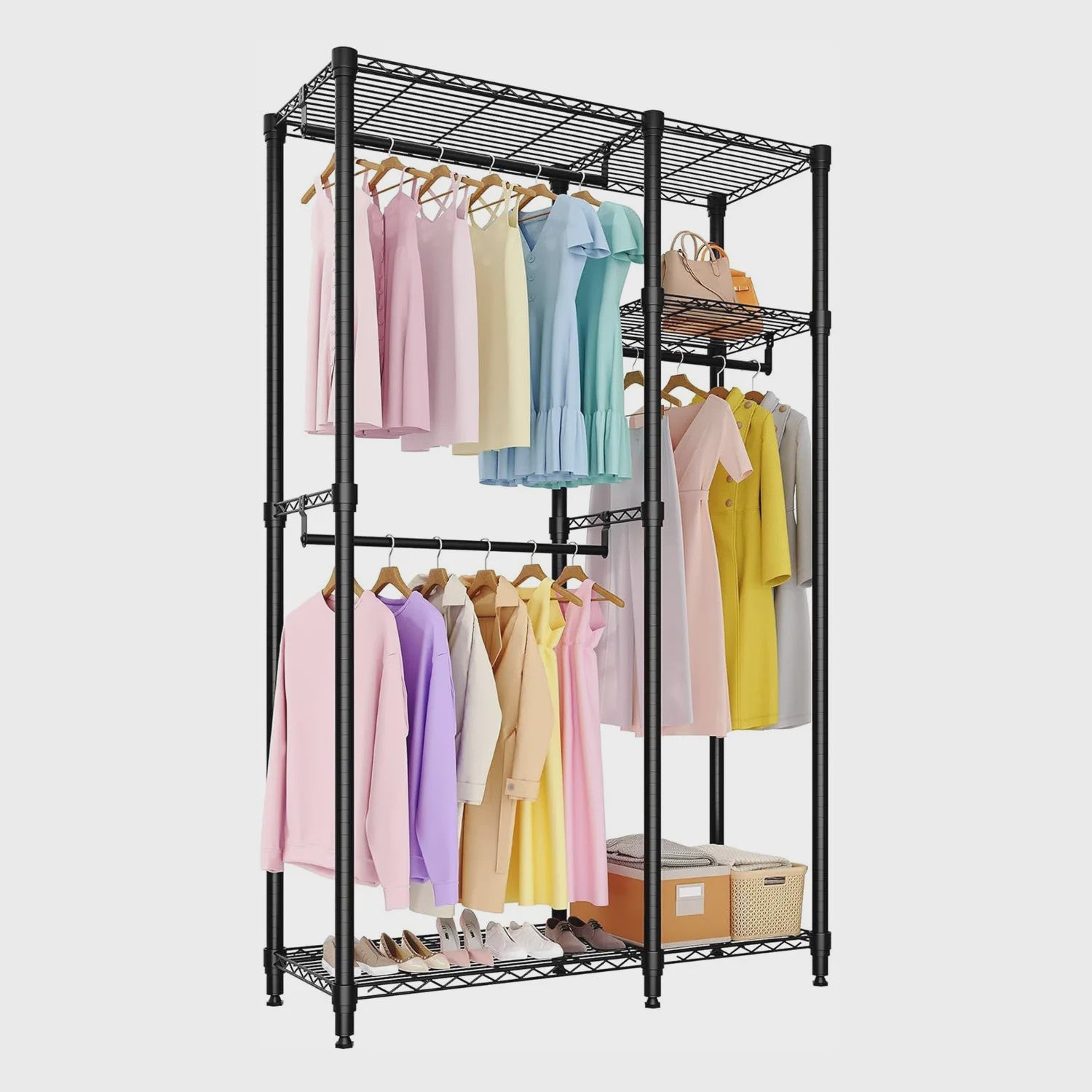 Robuuste Kledingrek & Garderobe Organizer - Verstelbaar en Modulair