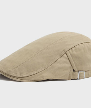 Klassieke Heren Baret - Stijlvolle Vintage Katoenen Pet met Vizier