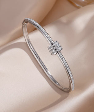 Luxe Zirkonia Armband Set - 5 Delig - Roestvrij Staal & Koper