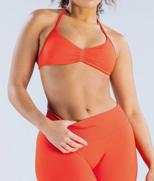 Naadloze Yogaset Dames: Sportbeha met Halternek & High Waist Shorts