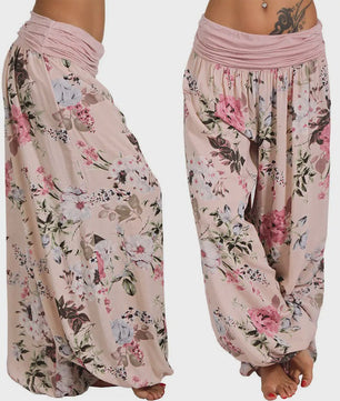 Dames Harembroek met Digitale Print - Wijdvallend & Comfortabel Plus Size Model