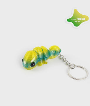 Bewegelijke 3D Geprinte Kameleon Sleutelhanger - Leuk Accessoire & Cadeau