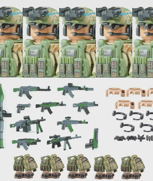 Bouwstenen Militaire Special Forces Commando Figuren met Wapens