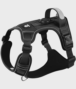Honden Tuigje met AirTag Houder - Anti-Trek, Reflecterend & Waterdicht Vest voor Kleine/Middelgrote Honden