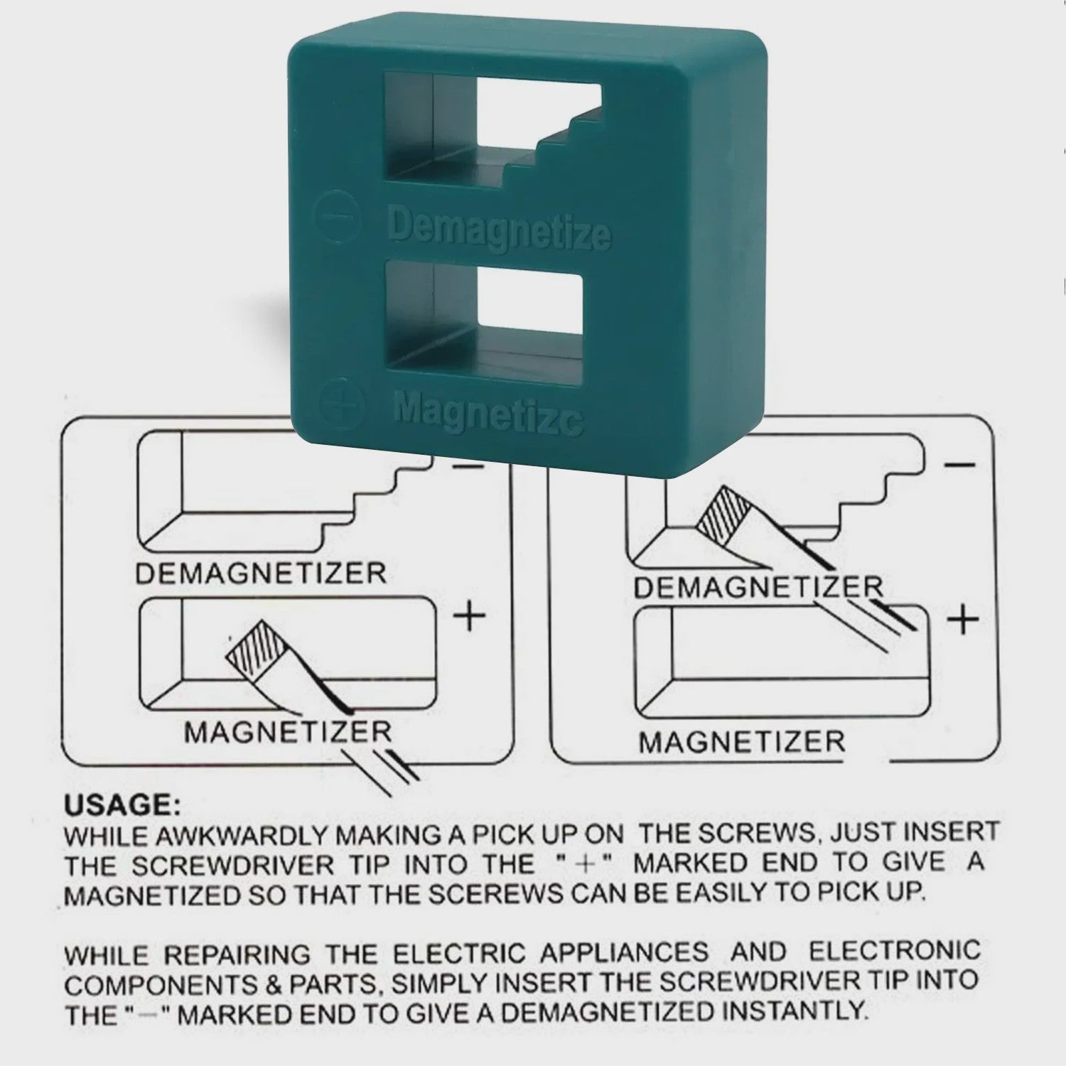 2-in-1 Magnetiseer & Demagnetiseer Tool voor Schroevendraaiers