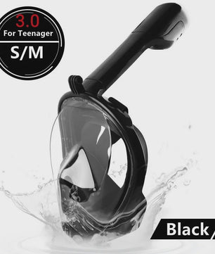 Volledig Gelaatsmasker Duiken & Snorkelen - Anti-Fog, Veilig en Comfortabel voor Volwassenen & Kinderen