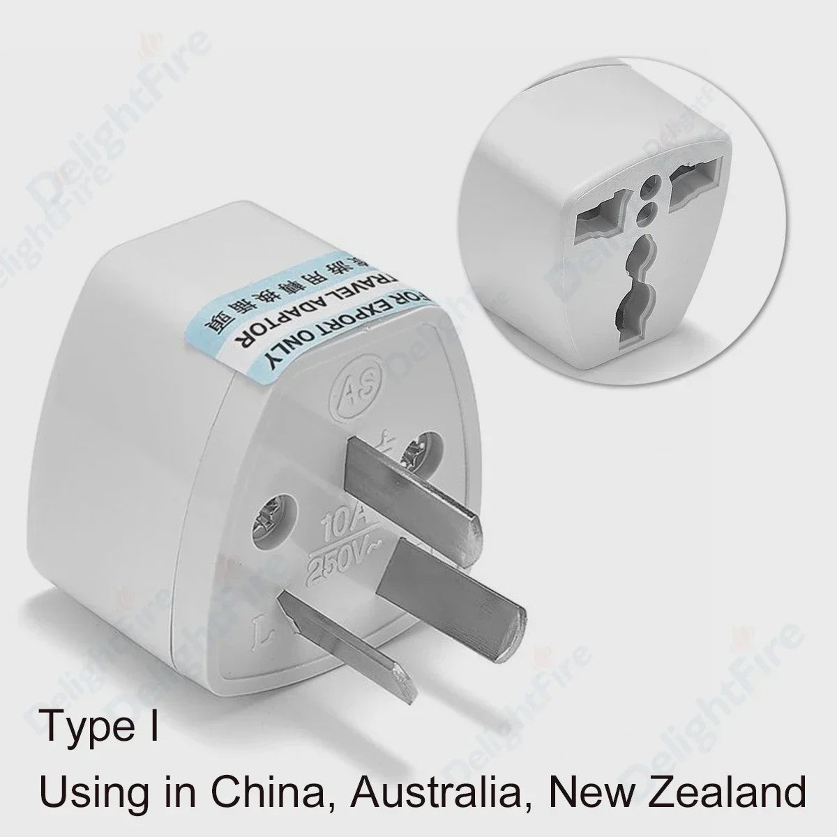 Universele Reisadapter AU/UK/US naar EU Type E/F - Stopcontact Omvormer