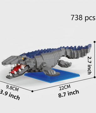 Dinosaurus Bouwstenen Speelgoed - Stegosaurus & T-Rex Micro Mini Blokken