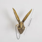 Gouden Hertenkop Wandhaak - Decoratieve Resin Muurhanger met Opbergfunctie