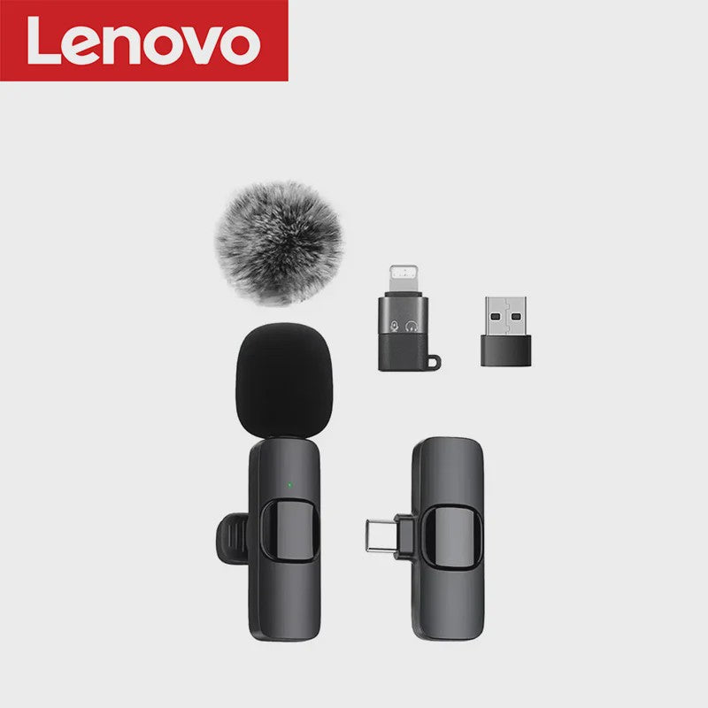 Draadloze Lavalier Microfoon - Mini Draagbaar voor iPhone & Android