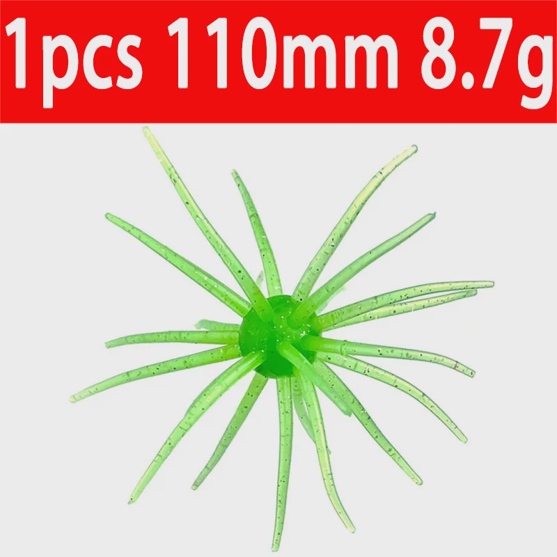 Zachte Kunstaas Zee-egel 10cm 9g - TPE Vis Lure voor Brasem, Baars & Forel