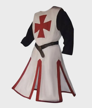 Middeleeuwse Kruisvaarder Tuniek met Riem - Renaissance & Cosplay Kostuum
