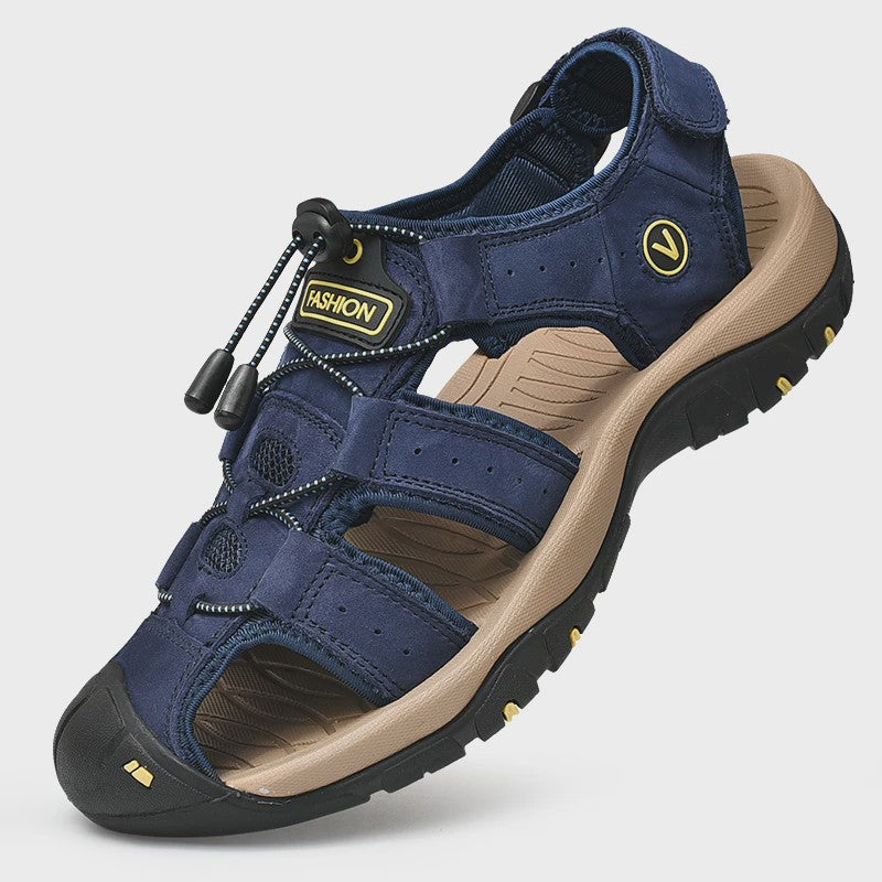 Leren Heren Sandalen - Comfortabele Zomer Schoenen voor Strand en Casual Gebruik (Maat 38-48)