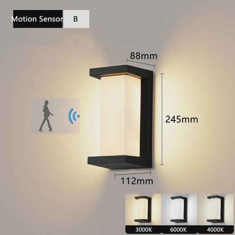 Waterdichte LED Buitenmuurverlichting met Bewegingssensor - IP65