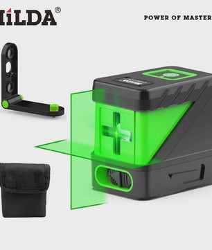 Mini Laser Waterpas met Groene Lijnen: Zelfnivellerend Horizontaal, Verticaal & Kruis