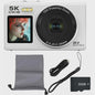Ourlife Digitale Camera 5K 80MP met 18x Zoom, WIFI & Dual IPS Scherm - Vintage Vlog Camera
