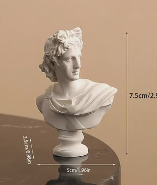 Griekse Mythologie Apollo buste sculptuur van hars - Klassieke God van het Zonlicht