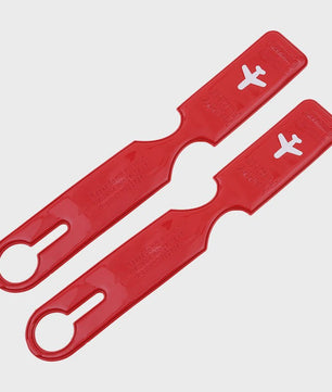 Set van 2 Draagbare Bagagelabels - Stevige Kleuren Kofferhangers voor Reizen