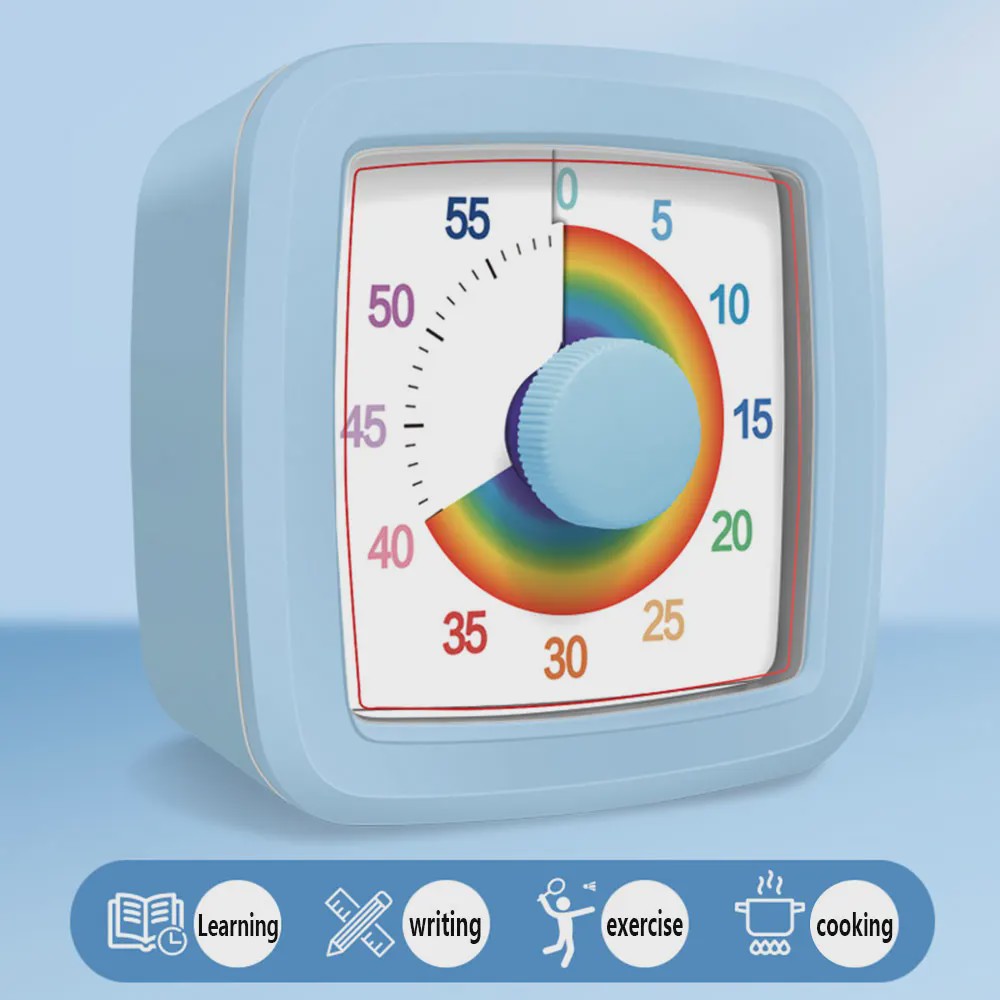 Visuele Timer 60 Minuten - Kinderen & Studenten - Zelfdiscipline & Tijdsmanagement