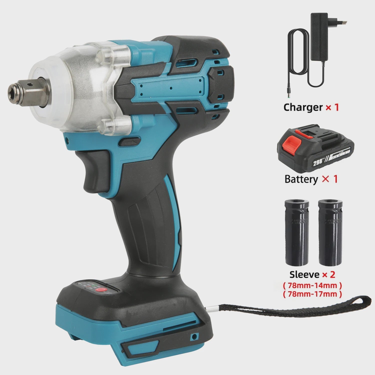 Krachtige 18V Brushless Accu Slagschroevendraaier & Boormachine - 520Nm, Variabele Snelheid, Incl. 2 Doppen