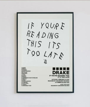 Drake Album Cover Posters - Canvas Muurdecoratie