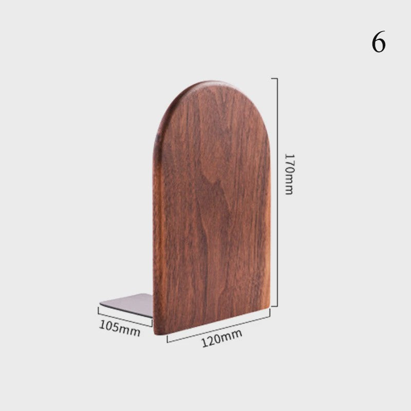 Stijlvolle Houten Boekensteunen - Bureau Organizer & Boekhouder voor Thuis en Kantoor
