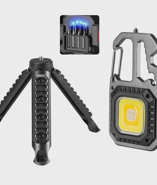 Multifunctionele Sleutelhanger Zaklamp met Gereedschap en Noodhamer