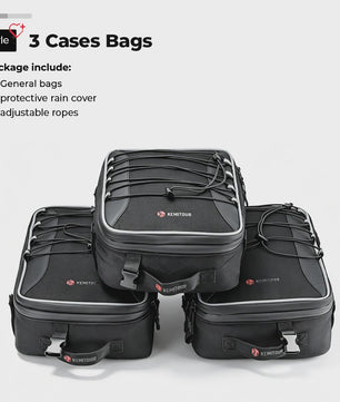 Motorfiets Topcase / Zijtas - 20L Uitbreidbaar - Waterdicht & Robuust
