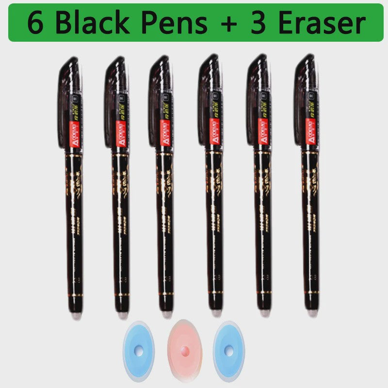 Set van 25 Kawaii Uitwisbare Gelpennen - Vloeiend Schrijven en Wissen voor School & Kantoor