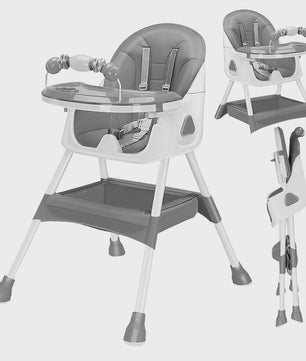 3-in-1 Baby Kinderstoel: Opvouwbaar, Draagbaar & Verstelbaar met Dubbele Plate
