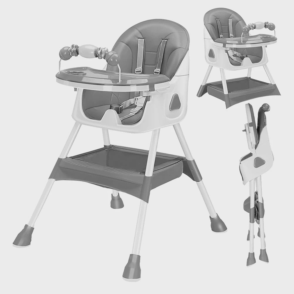 3-in-1 Baby Kinderstoel: Opvouwbaar, Draagbaar & Verstelbaar met Dubbele Plate