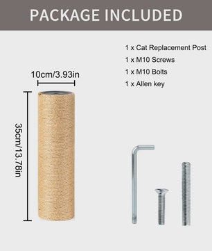 DIY Kattenkrabpaal Vervangingsonderdelen: Sisal Touw Krabpalen & Kartonnen Buizen