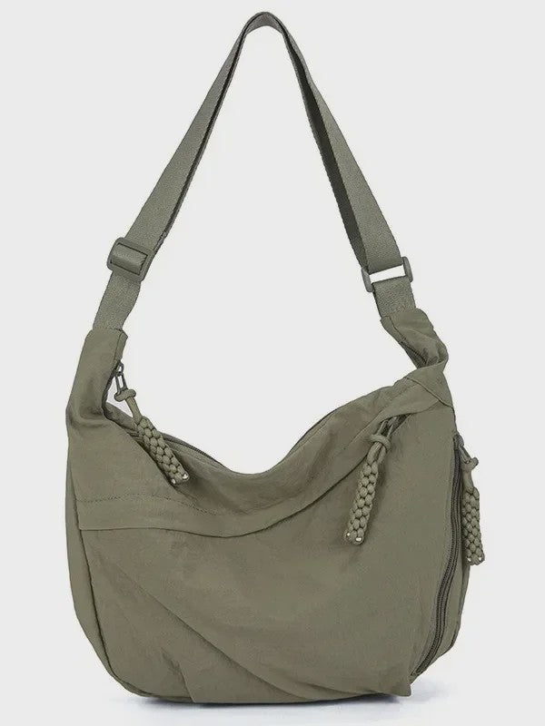 Trendy Dames Schoudertas van Zacht Materiaal - Casual Hobo Crossbody Tas