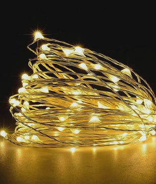 Sfeervolle LED-lichtslinger op Batterijen - Koperdraad, 1-10 Meter