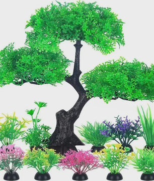 Set Kunstplanten Aquarium Decoratie - Levendige Kleuren voor Vistank