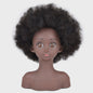 Professionele Pruikenkop met Afro Haar - Trainingshoofd voor Haarstylisten en Vlechters