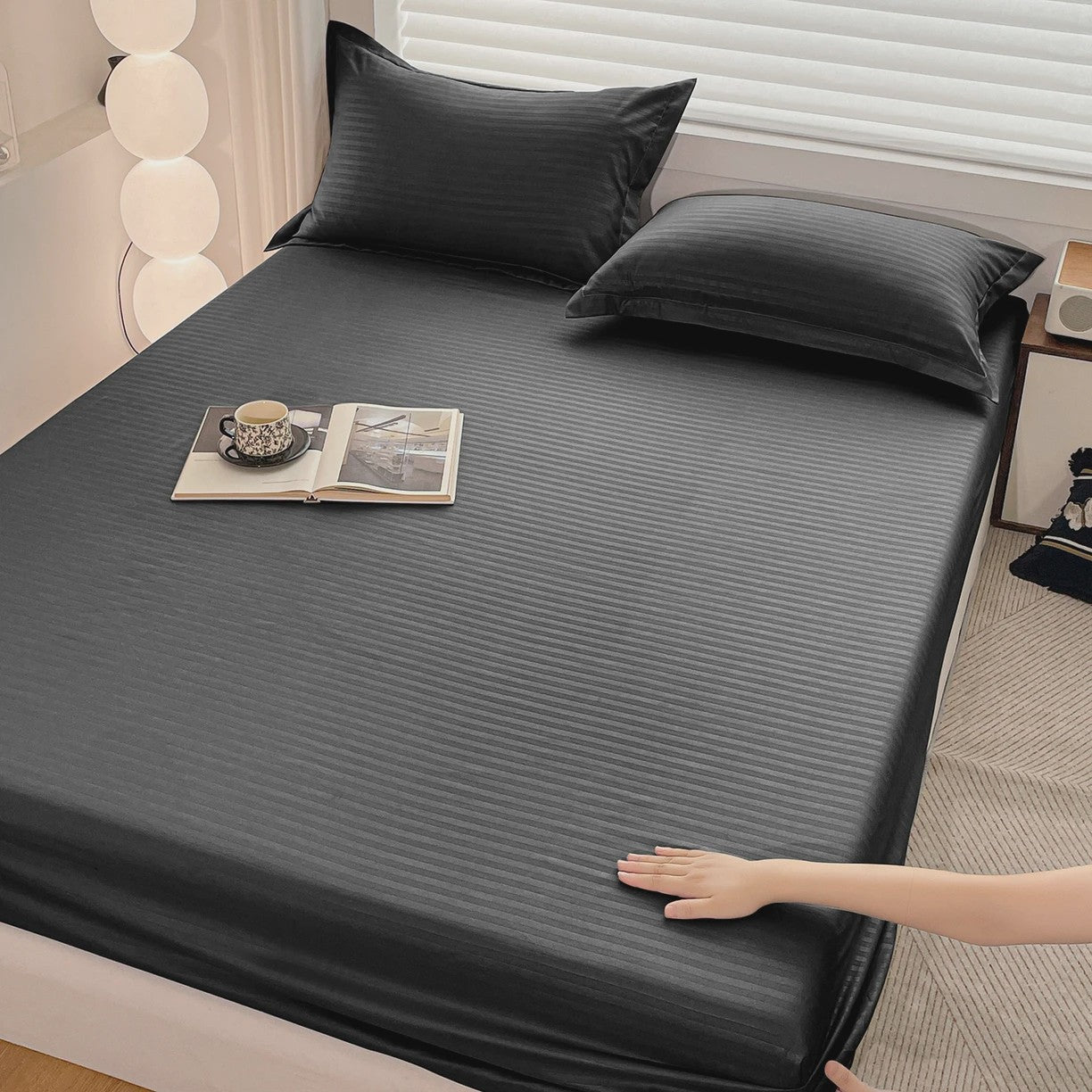 Zachte Hoeslaken met Elastische Band - Effen Kleur - 90-180x200cm