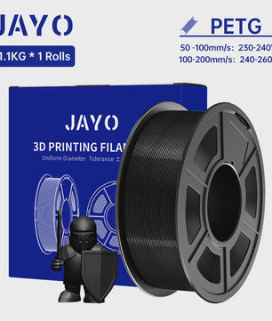 JAYO PETG 3D Printer Filament - 1.75mm Clear, 1.1kg, Hoge Taaiheid, Net Gewikkeld