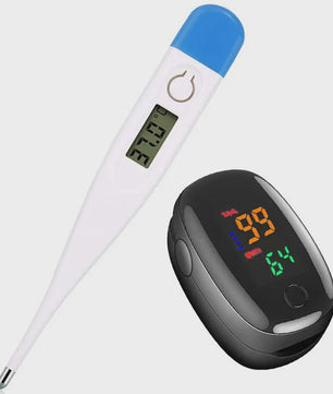 Digitale Medische Thermometer & Vinger Pulse Oximeter - Betrouwbare Lichaamstemperatuur & Zuurstofmeting