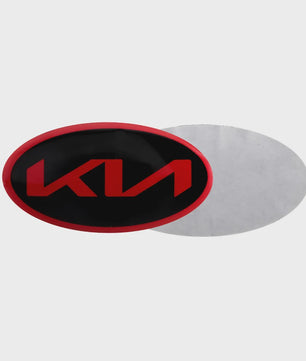 Stuurwiel Embleem Badge Sticker voor KIA Modellen (6.1x3.2cm)