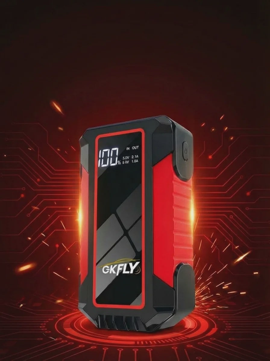 GKFLY 3000A/4000A Krachtige Jump Starter & Powerbank - Start Benzine (6.0L) & Diesel (5.0L)