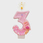 Roze Flamingo Nummer Kaarsjes - Verjaardag, Feest & Decoratie
