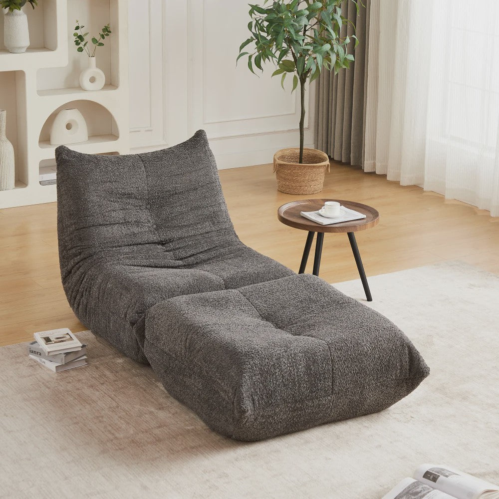 Moderne Chenille Togo Fauteuil - Comfortabele Lounge Stoel met Memory Foam