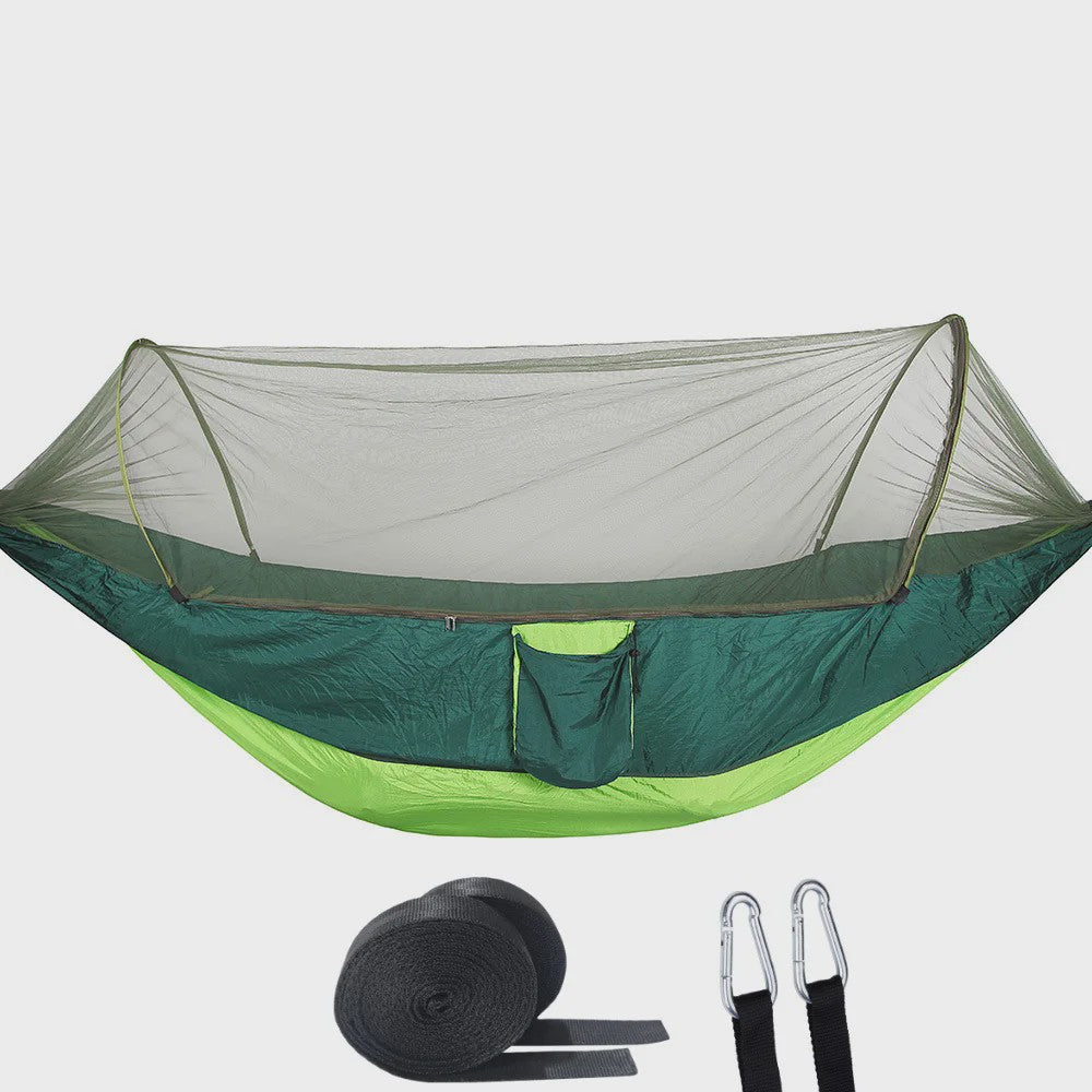 2-in-1 Camping Hangmat met Muggennet - Ultralicht Parachute Nylon