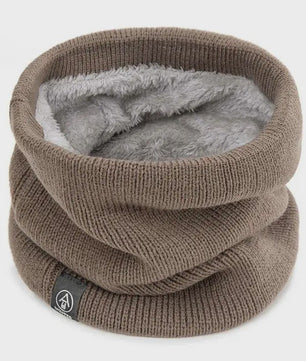 Warme Gebreide Sjaal met Pluche Voering - Unisex Winter Snood