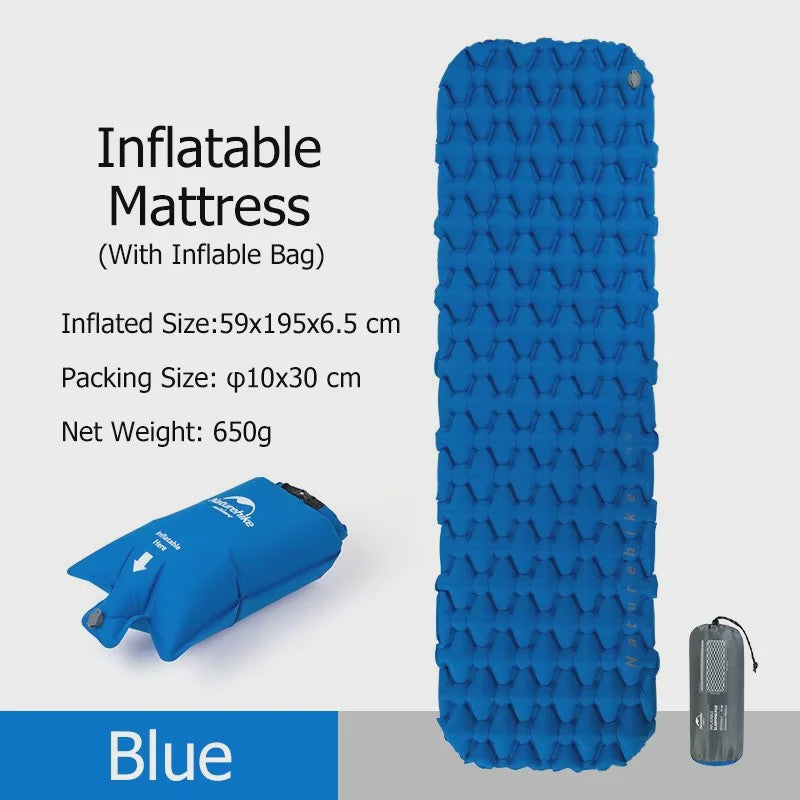 Naturehike Opblaasbaar Slaapmatje - Ultralicht & Compact Kampeerbed