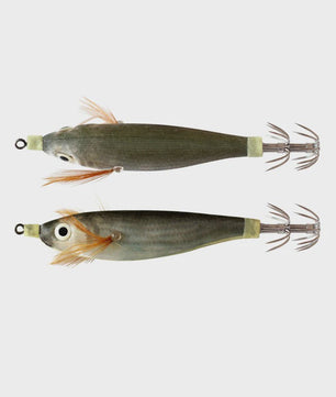 2x Luminous Squid Jigs - Kunst aas voor vis, 10cm, 9g, Kunst Octopus/Garnalen/Inktvis, Hard Bait