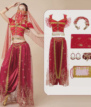 Prachtig Belly Dance Kostuum - Princess Stijl Outfit voor Dames | Dans, Feest & Halloween